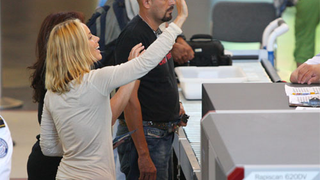 Maria Bello Attempts To Smack Up Security Screener